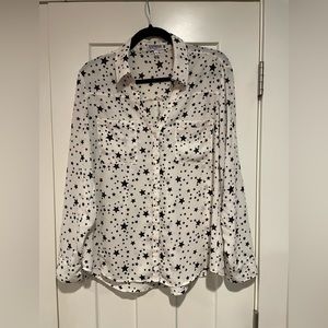 Express Portofino Star-Print long sleeve button down